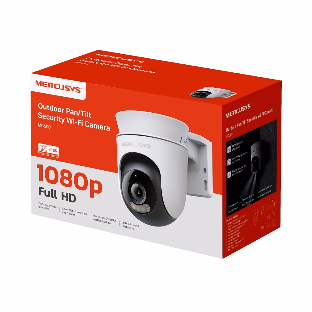 Camera WiFi Ngoài Trời 360 Mercusys MC500 (2MP)