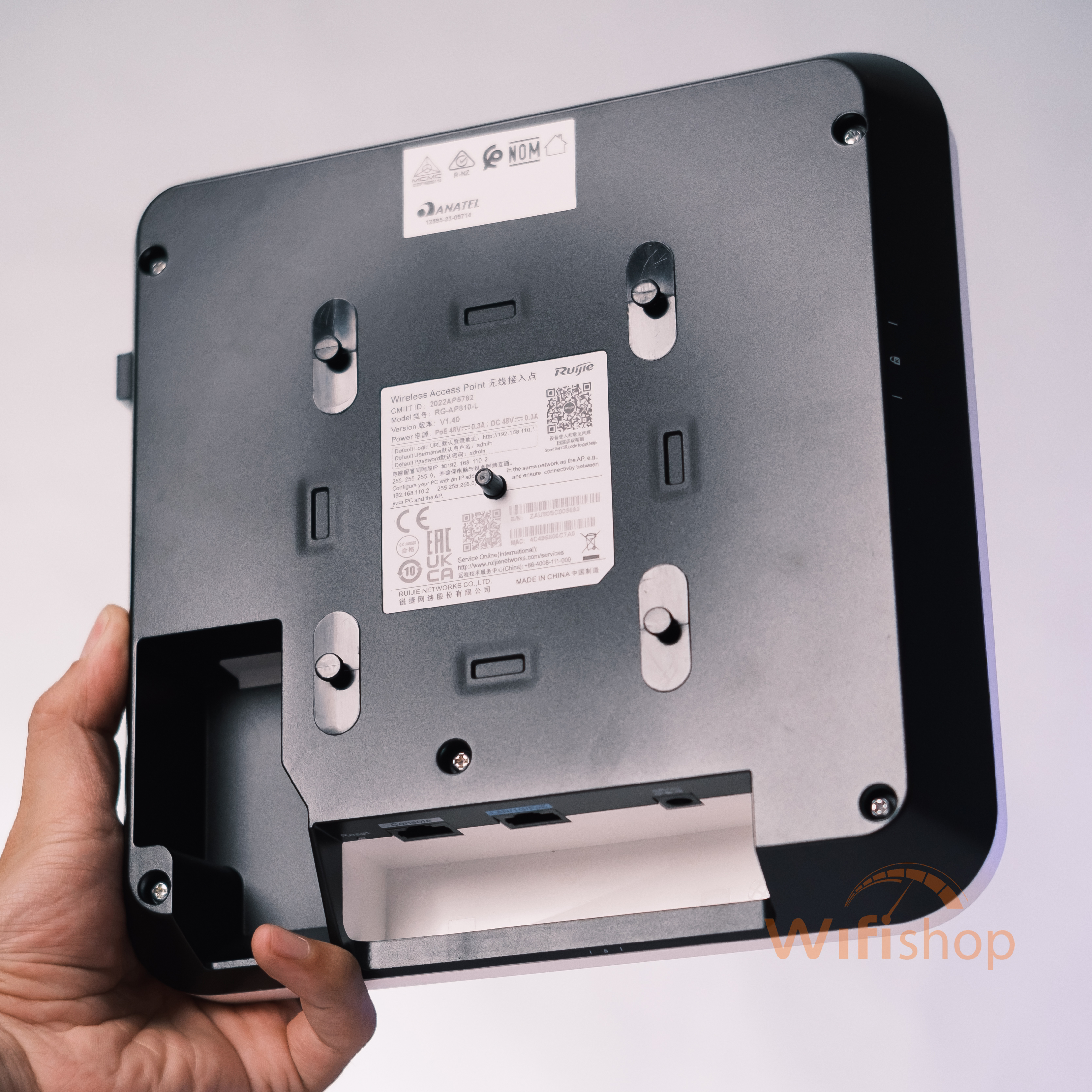 Bộ Phát WiFi 6 Ruijie RG-AP810-L Chuẩn AX Tốc Độ 1775Mbps