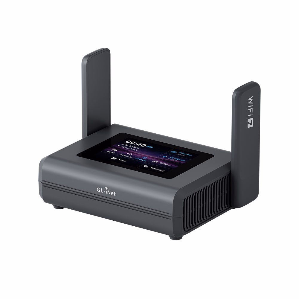 Bộ Phát Wifi 7 GL.iNet Slate 7 Pro (GL-BE10000), Cổng 2.5GbE, Ba băng tần