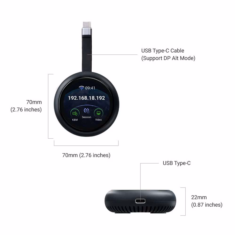 Remote KVM GL.iNet Comet Q (GL-RMQ1) điều khiển iPhone, iPad và máy tính từ xa